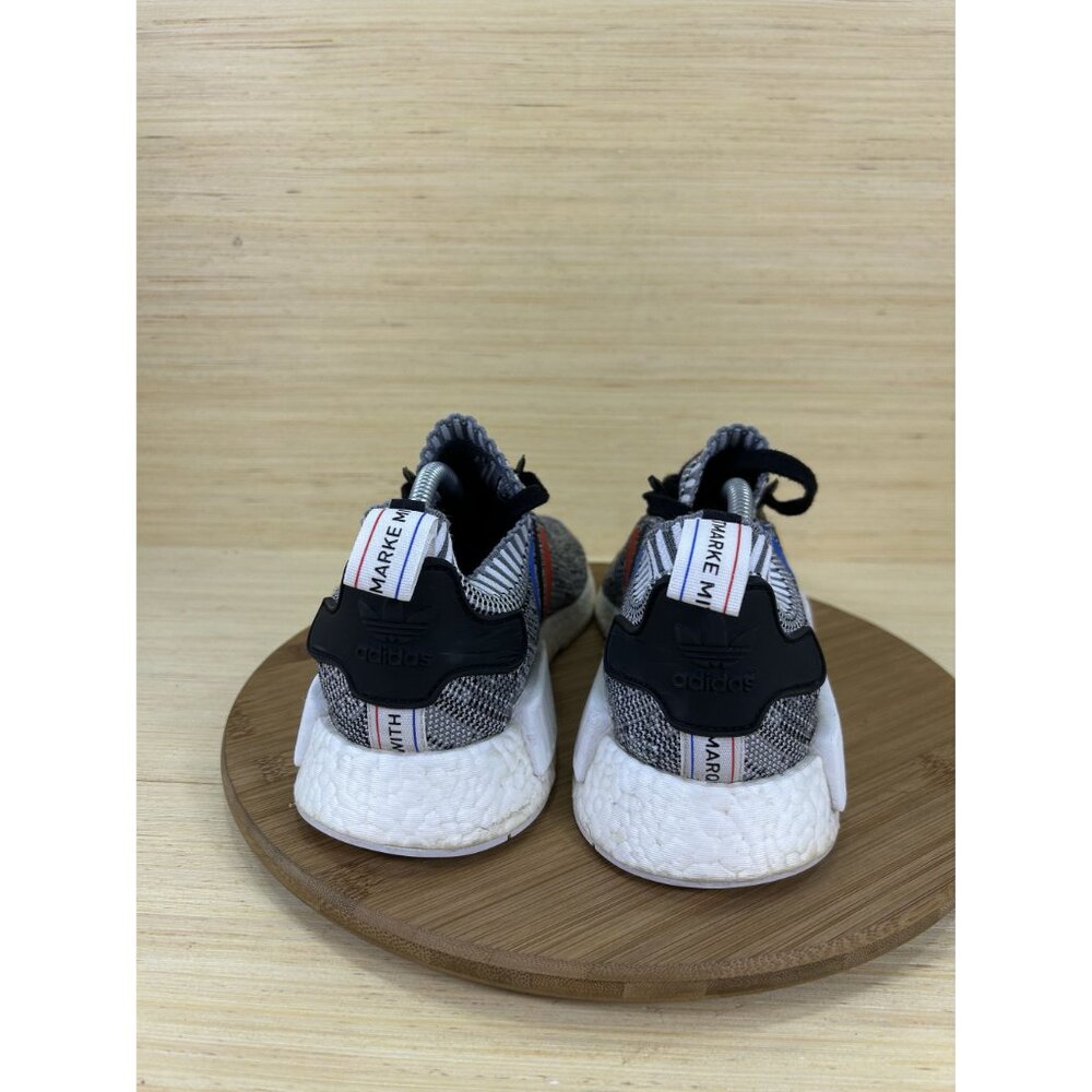 Adidas NMD R1 Primeknit Tri-color White Glitch Camo Athletic Shoes Mens Size 9.5 - Picture 4 of 8